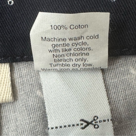 CREWCUTS Anchor Print Capri Pants Blue & White 100% Cotton Adjustable Waist 6 - Picture 14 of 16